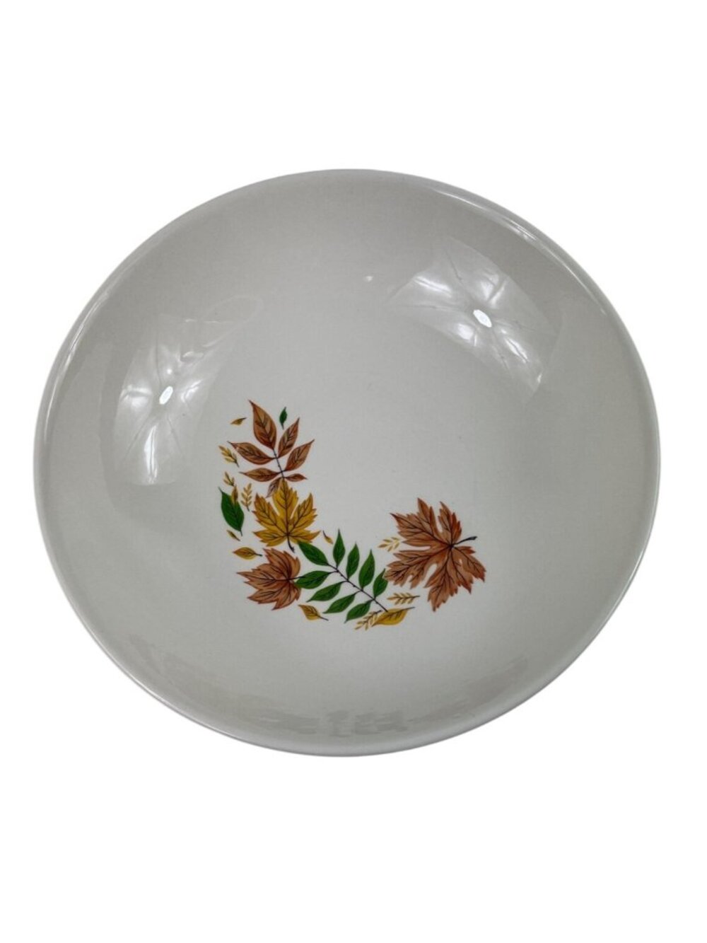Salem China Autumn Leaves 9" Serving Bowl Ovenproof Vintage